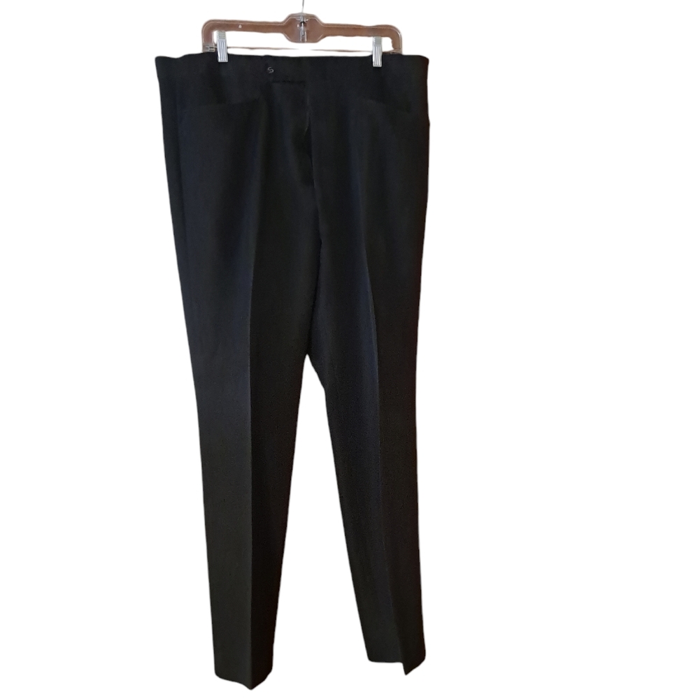 Vintage Sansabelt Jaymar Ruby Mens Dress Pants Slacks Black Flat Front 39 x 32